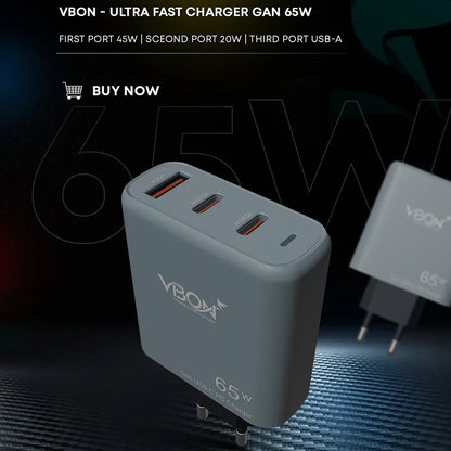 Vbon - 65W Charger (GAN Technology)