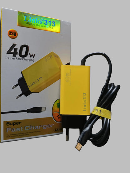 Super Fast 40W Charger with Cable – Links 313